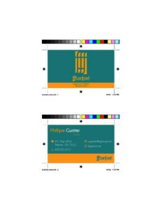 fffbanþøë business card concept version 1 - double sided, full color business card